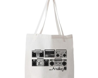 Analog Series "Boombox" Tote Bag