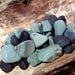 Reserved for Alicia Sea Pebbles Pieces Blue Sea Stone Black Beach Rock For Mosaic Craft Rare Sea Stone Small Sea Stone Bulk Beach Home Decor