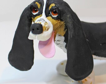 Bespoke figurine dog sculpture of your own dog from photographs - Made to order