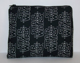 Pipe Pouch, Star Wars Bag, Pipe Case, Pipe Bag, Padded Pipe Pouch, Gadget Bag, The Force Awakens, Padded Zipper Bag, 7.5" x 6" - X LARGE