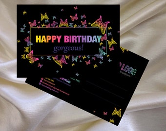 LLR kit,Custom Birthday Card, Butterfly, LLR Marketing kit, Branding, Marketing for Consultant | MKBI_07