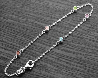 Sterling Silver Multi- CZ