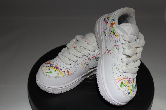 Custom Splatter Painted Air Force Ones Hand Painted Tennis Like this item?
