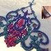 Blue Lace Trim, French Lace, Chantilly Lace, Bridal Gown lace,Spitze, Wedding Lace, blue Lace, Veil lace, Garter lace, Lingerie Lace MK00088
