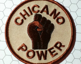 Vintage 1970's "Chicano Power" Embroidered Patch
