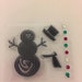 Clear mini cling rubber stamps Christmas themed