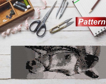 beaded bracelet patterns miyuki delica peyote bracelet pattern horse delica bead pattern cuff animal peyote model horse peyote pattern pdf