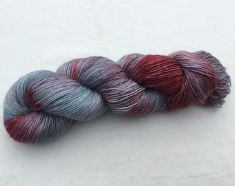 Hand Dyed Merino/Kid Mohair/Nylon 4 ply wool