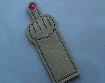 UK Mini middle finger bookmark, place holder, flipping the bird, funny book lover gift, UK