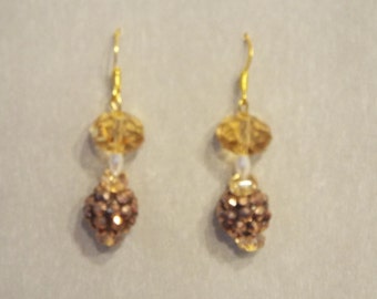 golden sparkle dangles