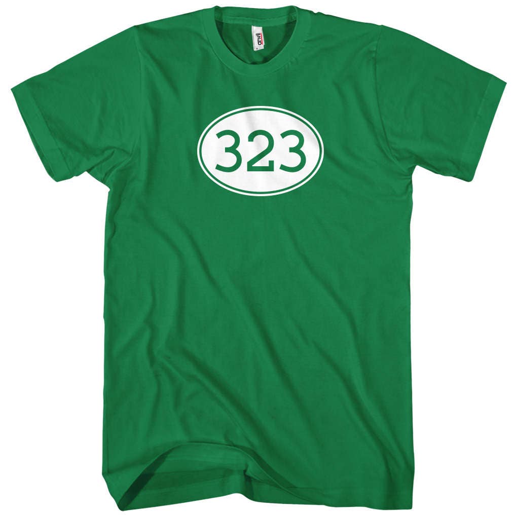  area code 323 t shirt men and unisex xs s m l xl 2x 3x 4x