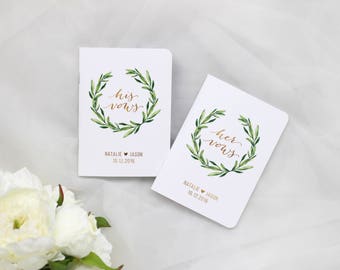 Vow Book, Set of Vow Books, Custom Vow Books, Wedding Vows Booklet, Vow Renewal, Set of 2 Books