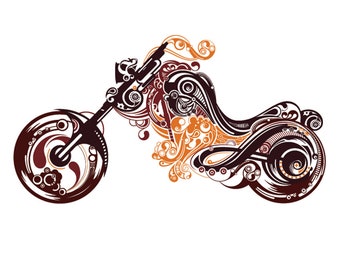 Motorcycle motor motorcar svg, png, dxf, eps, pdf for cricut, silhouette cut file, vinyl decal, t shirt design great for T shirt