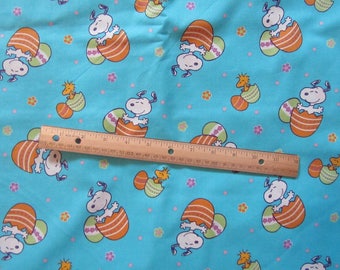 Snoopy/Woodstock Easter Egg Fabric by the Half Yard