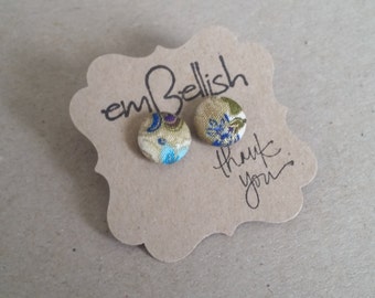 Fabric Button Studs *free shipping*