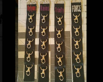 Custom GLITTER Imprinted Back Pack Cheer Bow Strap