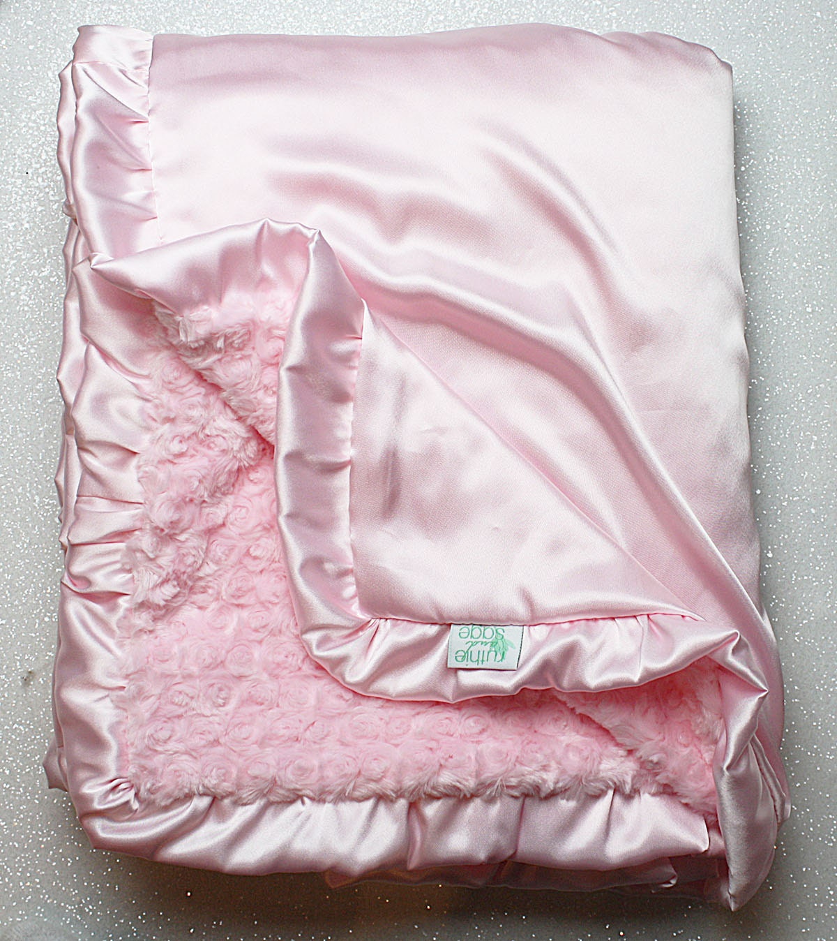 personalised pink baby girl fleece blanket by dcaro ...