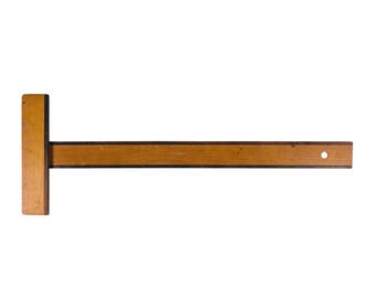 Vintage Wood Tesco Drafting T Square, Drafting Square, Calligraphy, Quilting Square, Straight Edge, Drafting Square, Wood T Square