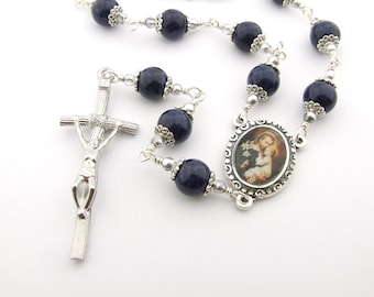 Catholic Rosary Beads - Saint Joseph Single Decade Unbreakable Catholic Rosary Chaplet Tenner - One Decade Pocket Rosary - Catholic Gift