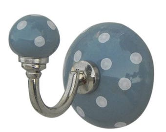 Ceramic wall hook - dream hooks grey