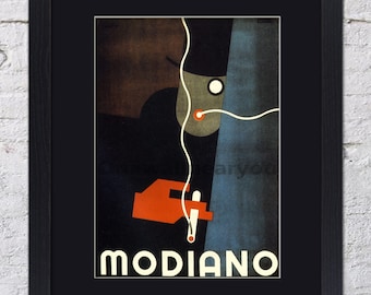 Modiano - Cigarette - Mounted & Framed Vintage Print