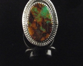 Green Boulder Turquoise by Navajo Artist Richard T. Thomas
