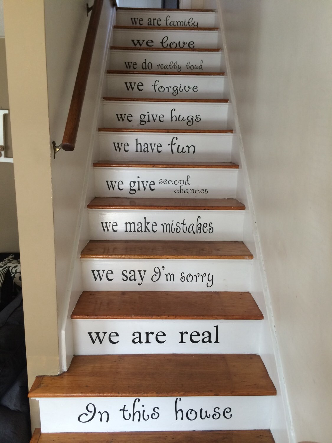 Stairs Decal Vinyl Decal for Staircase Custom Color In