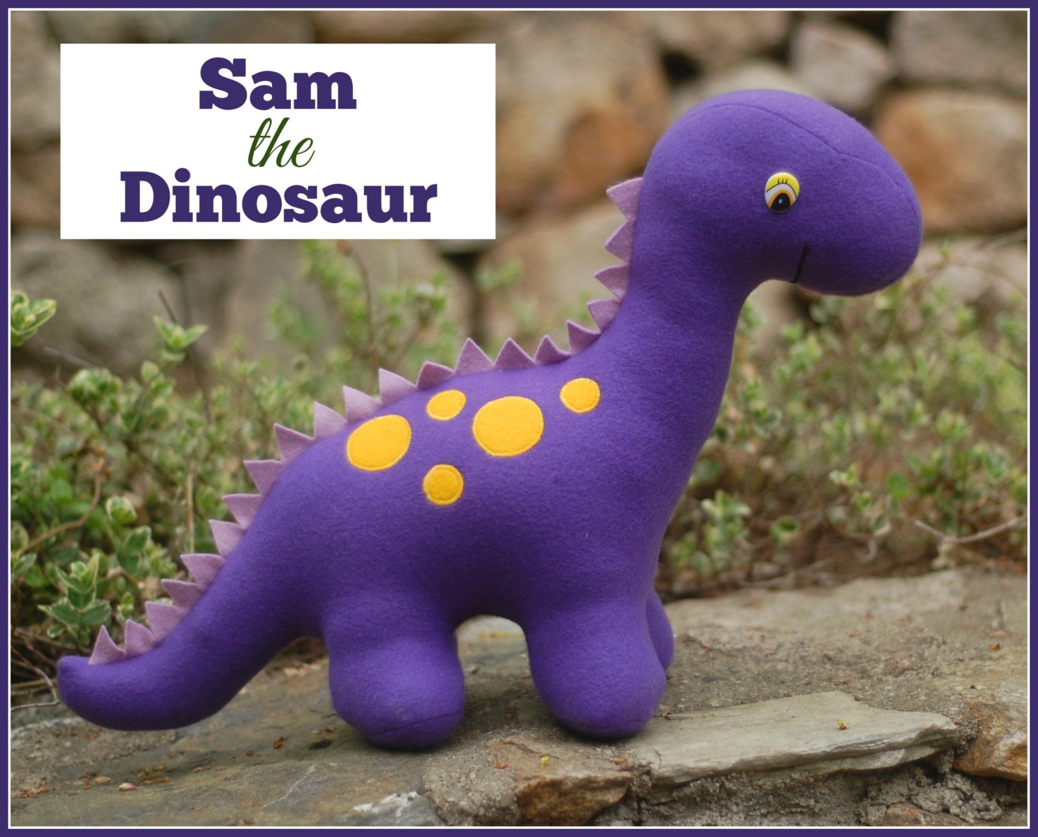 Sam the Dinosaur PDF Sewing Pattern with StepbyStep Photos