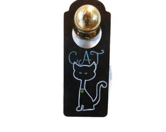 Two-sided Dog Cat Doorknob Hanger