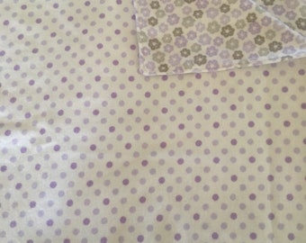 Purple flannel baby blanket