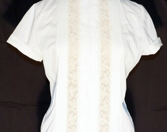 1950s Secretary Suit Blouse Sz 8-10 Bust Vintage Retro