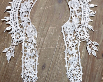 Vintage Victorian Edwardian lace collar 17"