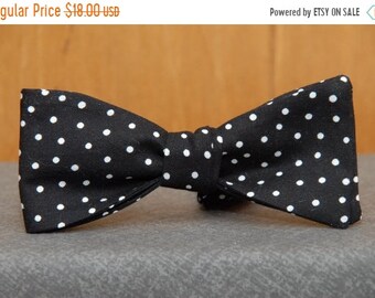 Great Gatsby Style Black and White Formal Bow Tie