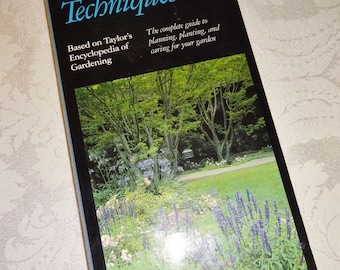 Vintage Gardening Book Taylor's Gardening Techniques 1991 Color Illustrated Paperback