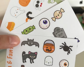 Halloween stickers, planner, stickers, Diary