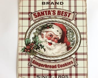 Christmas Sign - Santa Sign - Wreath Sign - Wreath Attachment