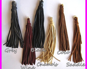 Designer Hi-Quality Suede & Leather Long Fringe Tassels for Necklaces