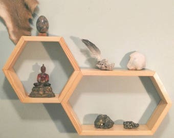 Modular Hexagon Honeycomb Shelving