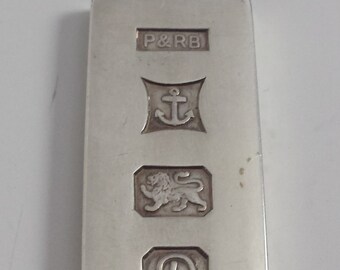 1978 Birmingham England Sterling Silver Ignot Pendant 19 grams #290