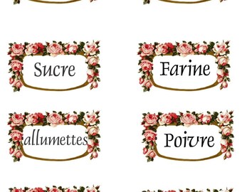 Shabby Paris Apartment French Kitchen Decals