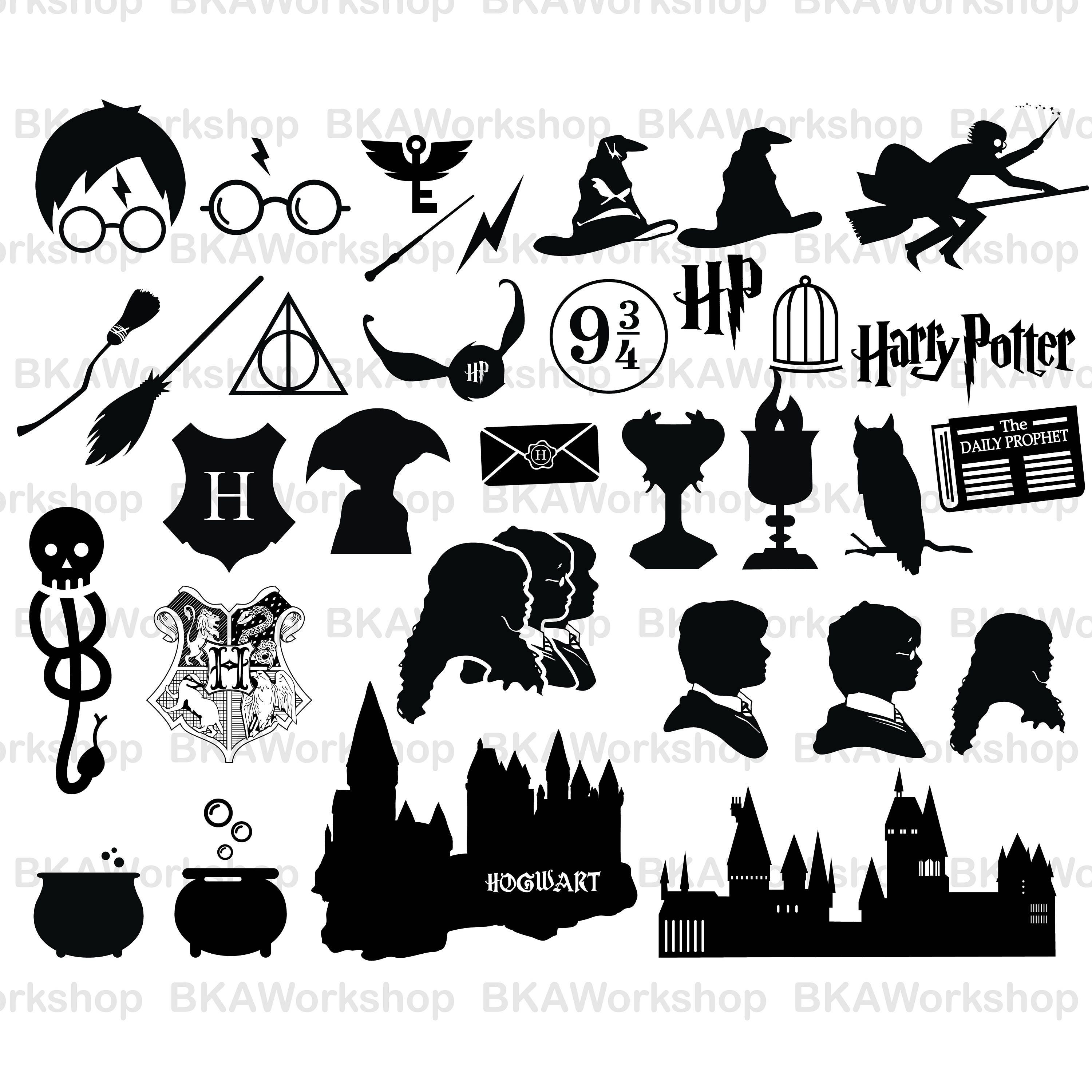 Harry Potter SVG Silhouette: A Magical Resource for Creative Wizards