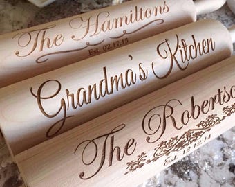 Personalized Rolling Pins - 5 Designs!