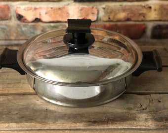 Vintage Rena Ware 3 Ply 18-8 Stainless Steel 7 1/4" Sauce Pan Pot Cooker Made in USA