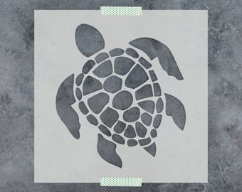 Turtle Stencil - Reusable DIY Craft Stencils of a Turtle