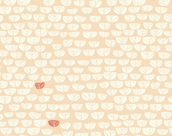 Birch Hidden Garden Sproutlet Shell Organic Cotton Fabric