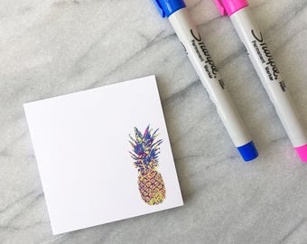 Cute Sticky Notes Pineapple Sticky Notes Colourful Sticky Notes Cute Notepad Pineapple Notepad Small Notepad Cute Stationery 50 Sheet Notes