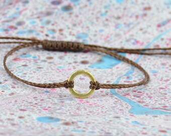 Karma gold bracelet