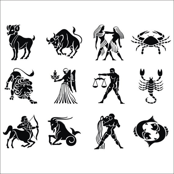 Digital Cut Files Horoscope Zodiac SVG DXF PDF
