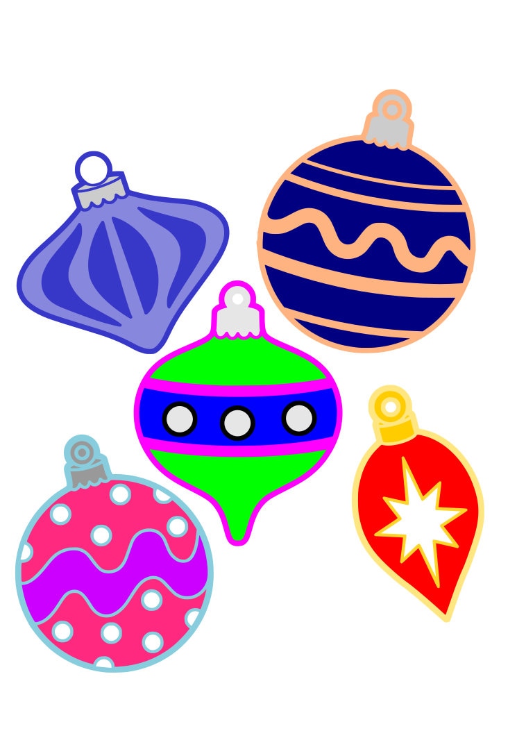 Christmas Ornaments SVG Christmas SVG File Bauble Ornament