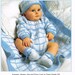 baby pram romper suit vintage knitting pattern PDF instant download
